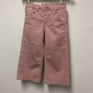 NEW WITH TAGS H&M Girl’s Wide Leg & Ankle Length Baby Pink Pants Size 3-4